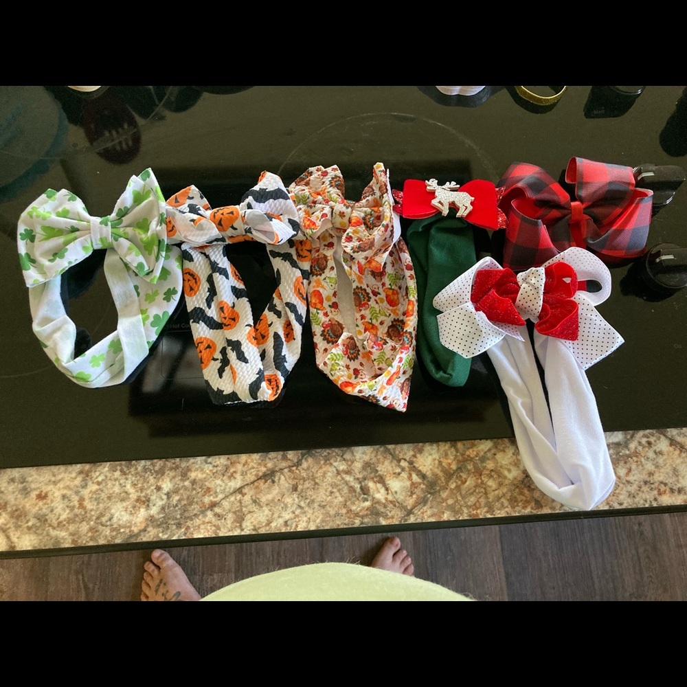 Holiday Bow Bundle for Baby Girls